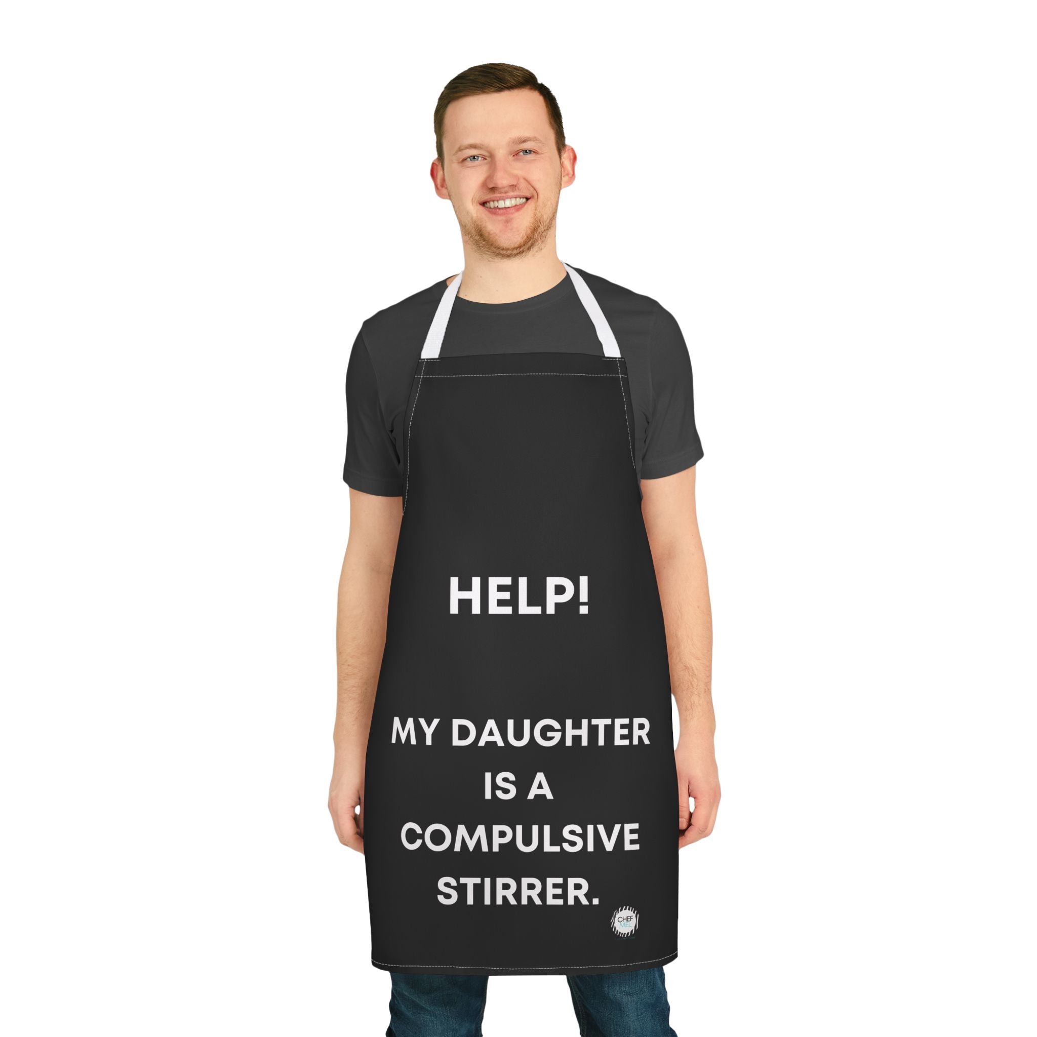 Chef Mel The Happy Chef Apron – Colourful, Stylish Cooking Apron Gift for Foodies, Home Cooks & Kitchen Confidence - Chef Mel The Happy Chef