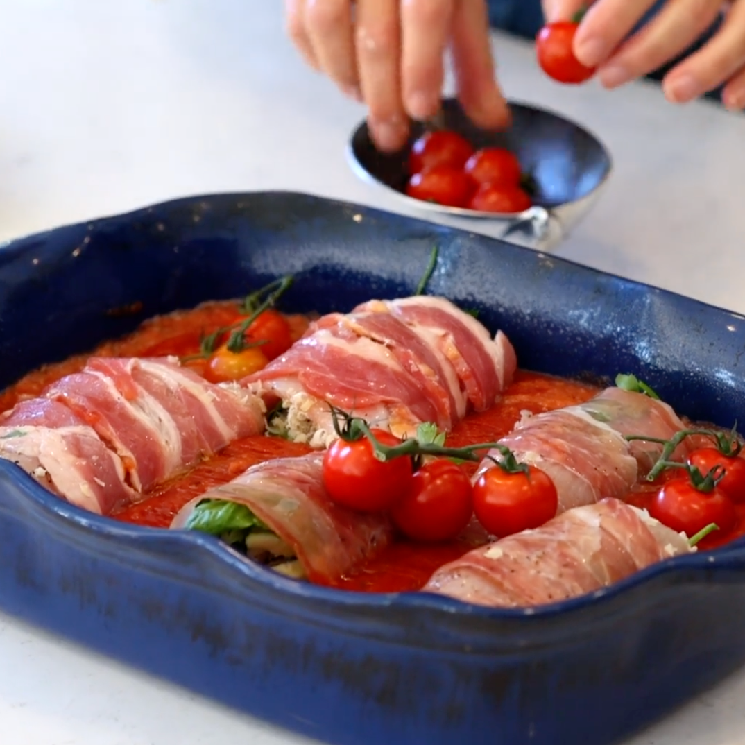 Healthy Eating Eat Yourself Sexy Quickies Cookbook Involtini of Chicken by Chef Mel